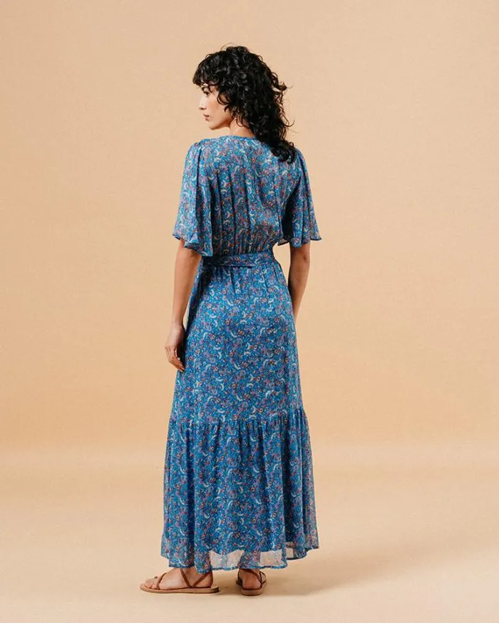 Grace and Mila Printed Dresses DRESS BLEU MARISSA 8211 Shop