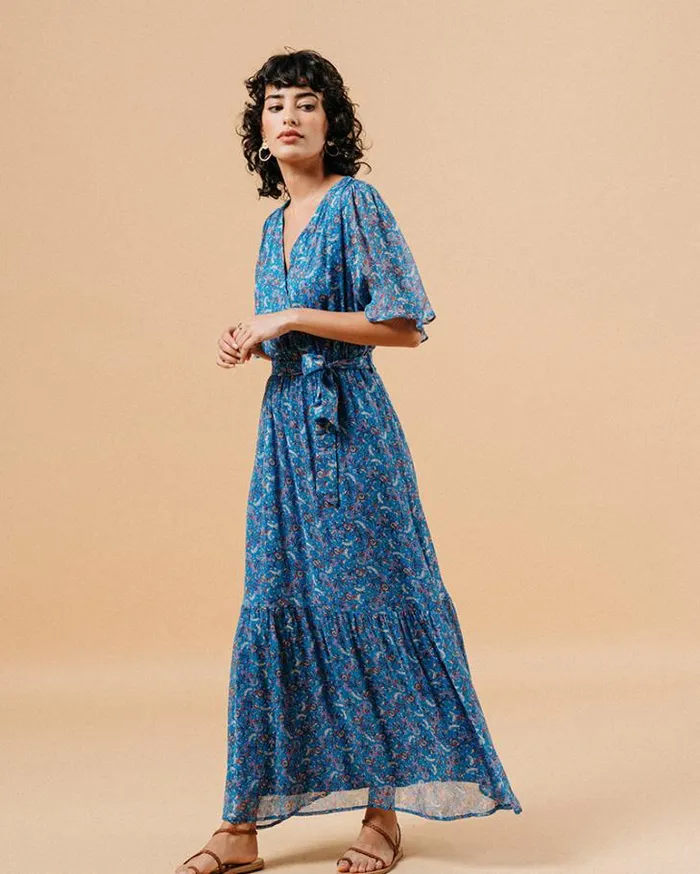 Grace and Mila Printed Dresses DRESS BLEU MARISSA 8211 Shop