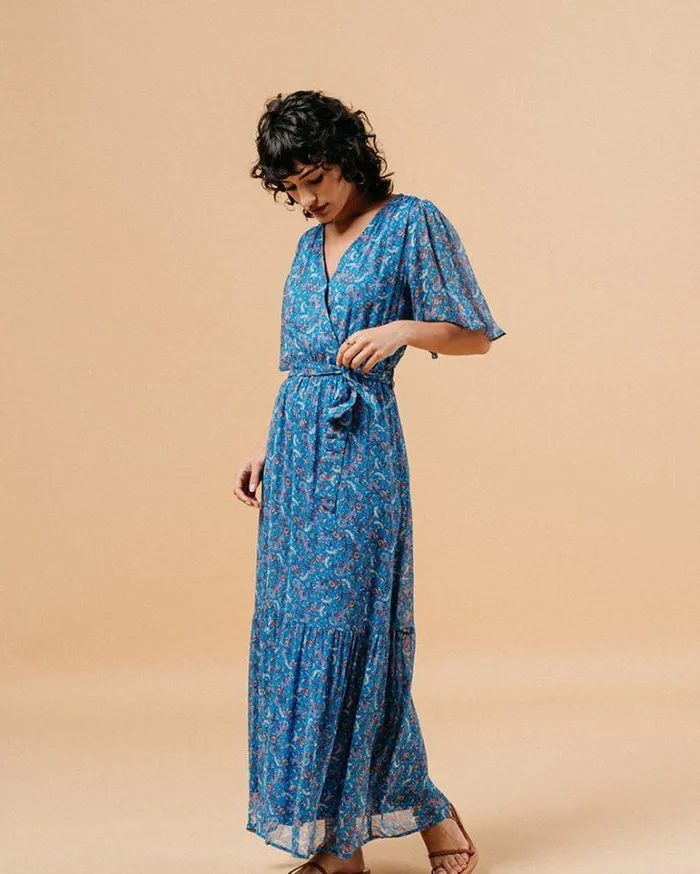 Grace and Mila Printed Dresses DRESS BLEU MARISSA 8211 Shop