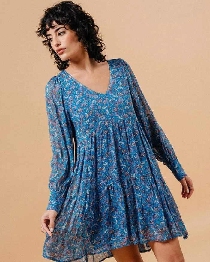 Grace and Mila Printed Dresses DRESS BLEU MARLISE 8211 Shop