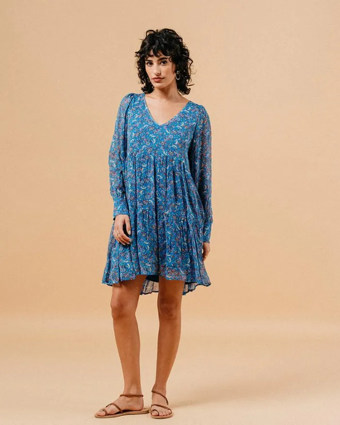 Grace and Mila Printed Dresses DRESS BLEU MARLISE 8211 Shop