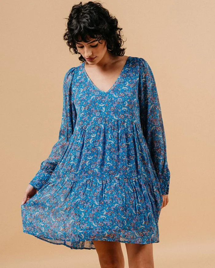 Grace and Mila Printed Dresses DRESS BLEU MARLISE 8211 Shop