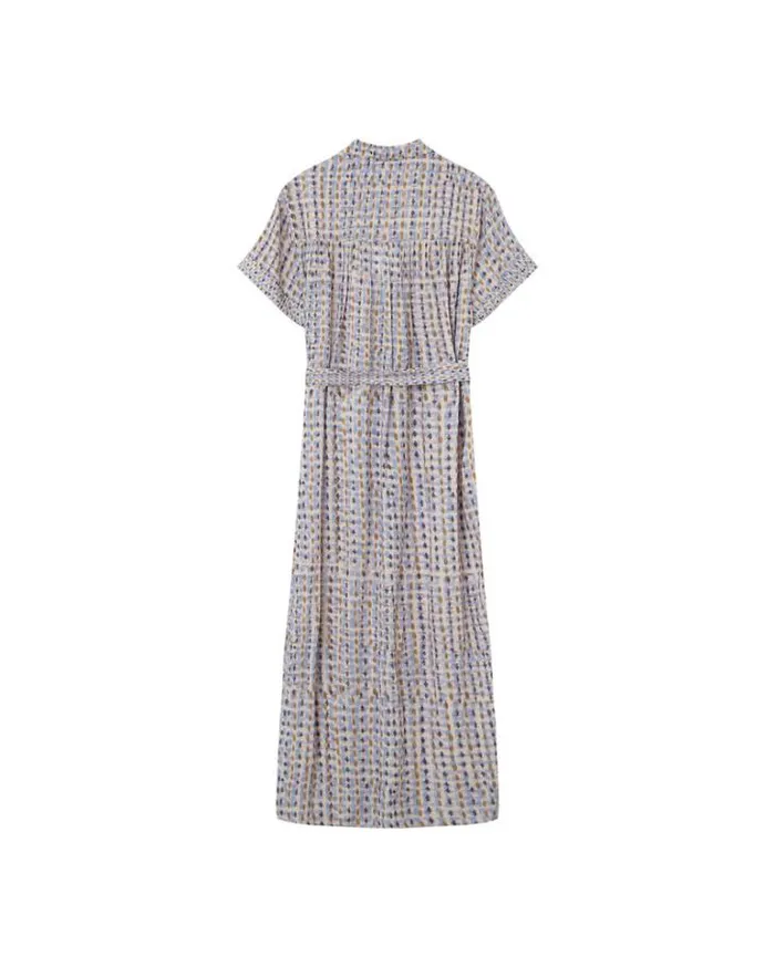 Grace and Mila Printed Dresses DRESS BLEU MAUVE 8211 Shop