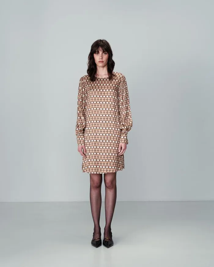 Grace and Mila Printed Dresses DRESS CAMEL NUIT 8211 Shop