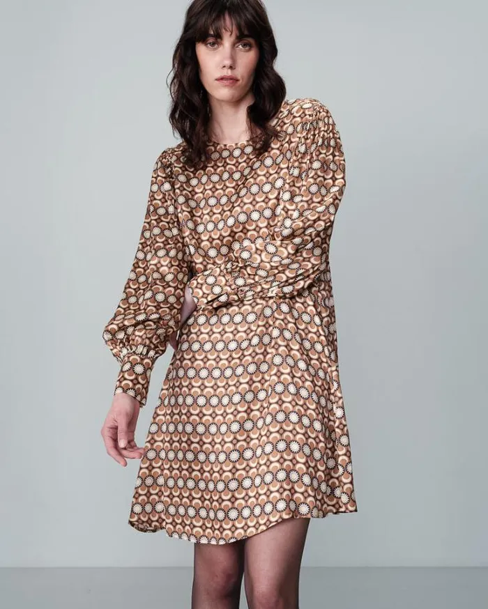 Grace and Mila Printed Dresses DRESS CAMEL NUIT 8211 Shop