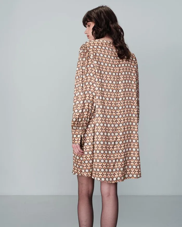 Grace and Mila Printed Dresses DRESS CAMEL NUIT 8211 Shop