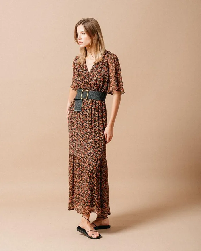 Grace and Mila Printed Dresses DRESS ECRU MARISSA 8211 Shop