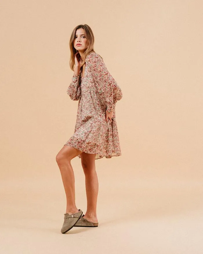 Grace and Mila Printed Dresses DRESS ECRU MARLISE 8211 Shop