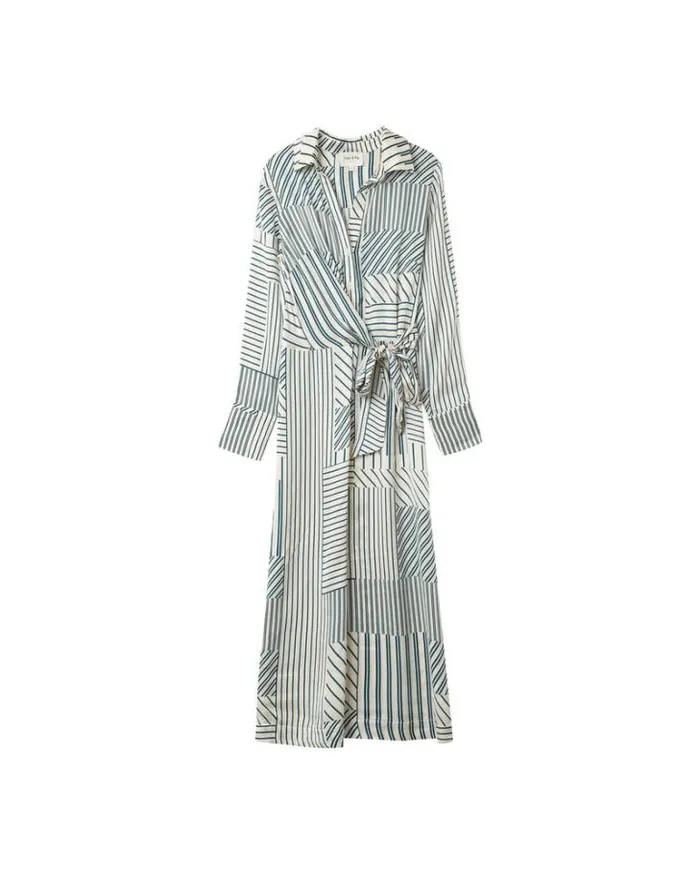 Grace and Mila Printed Dresses DRESS ECRU NICE 8211 Shop