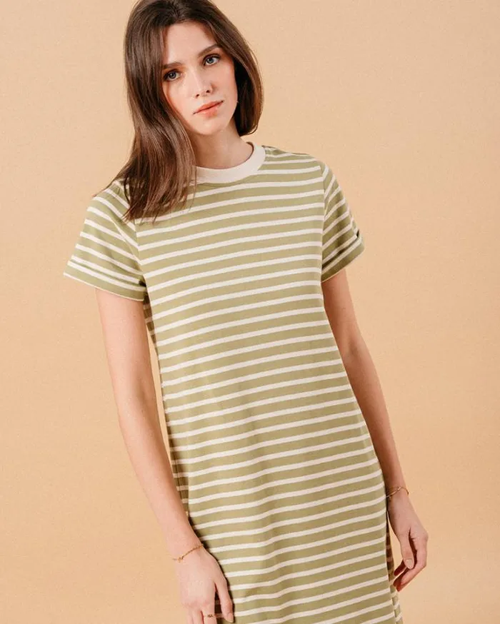 Grace and Mila Printed Dresses DRESS KAKI MONTMARTRE 8211 Shop