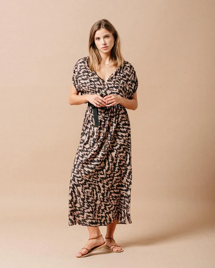 Grace and Mila Printed Dresses DRESS NOIR MARINE 8211 Shop