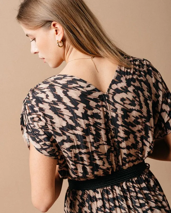 Grace and Mila Printed Dresses DRESS NOIR MARINE 8211 Shop