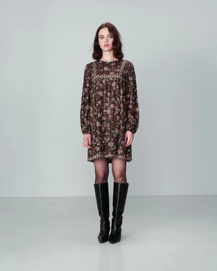 Grace and Mila Printed Dresses DRESS NOIR NOLAN 8211 Shop