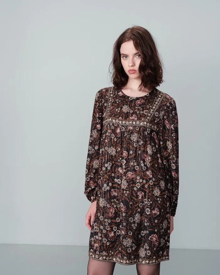 Grace and Mila Printed Dresses DRESS NOIR NOLAN 8211 Shop