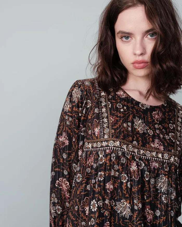 Grace and Mila Printed Dresses DRESS NOIR NOLAN 8211 Shop