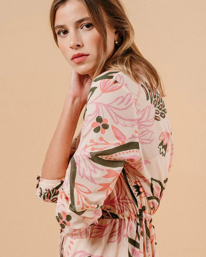Grace and Mila Printed Dresses DRESS ROSE MARIANA 8211 Shop