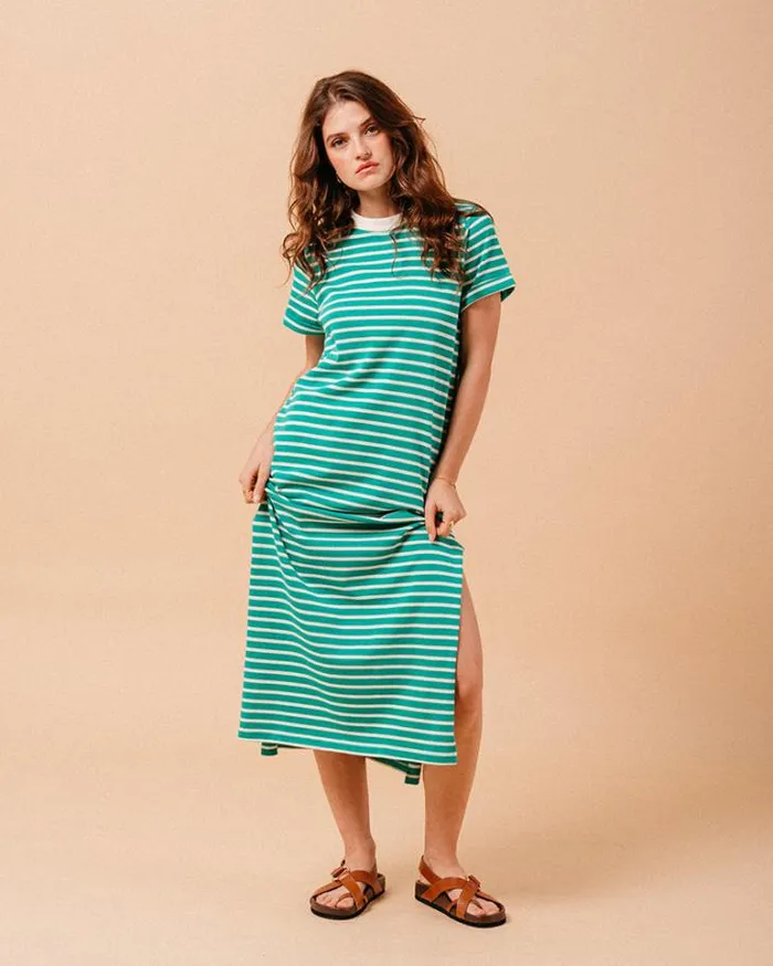 Grace and Mila Printed Dresses DRESS VERT MONTMARTRE 8211 Shop