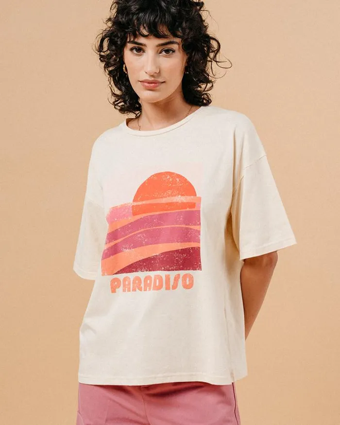 Grace and Mila Printed Tshirts TSHIRT BEIGE MENDOZA 8211 Shop
