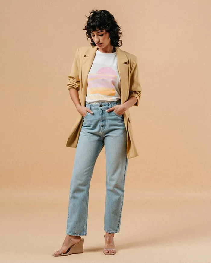 Grace and Mila Printed Tshirts TSHIRT ECRU MENDOZA 8211 Shop