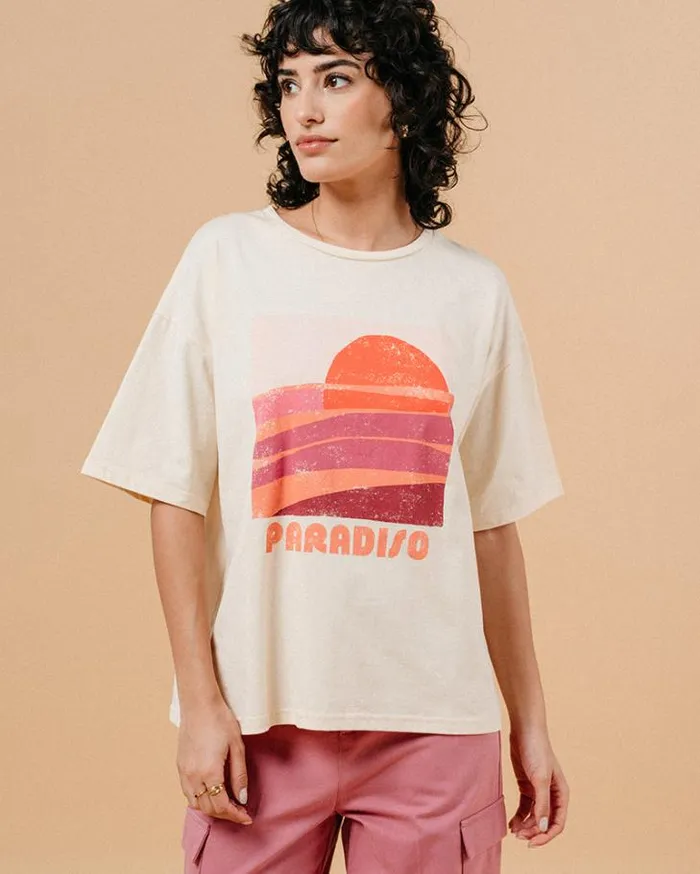Grace and Mila Printed Tshirts TSHIRT ECRU MENDOZA 8211 Shop
