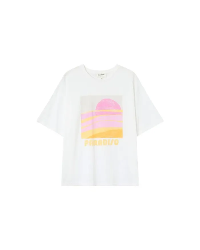 Grace and Mila Printed Tshirts TSHIRT ECRU MENDOZA 8211 Shop