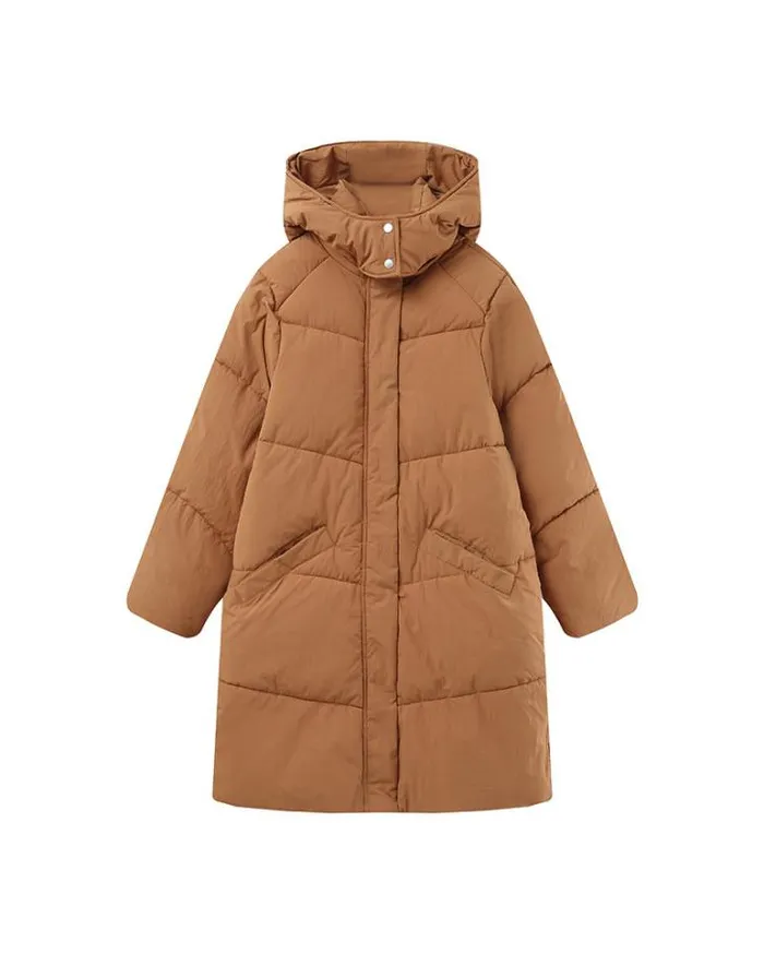 Grace and Mila Puffer Jackets PUFFER JACKET CAMEL NORTH 8211 Shop