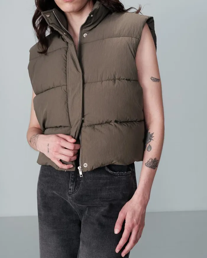 Grace and Mila Puffer Jackets WINTER JACKET KAKI NYLON 8211 Shop