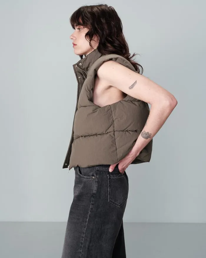 Grace and Mila Puffer Jackets WINTER JACKET KAKI NYLON 8211 Shop