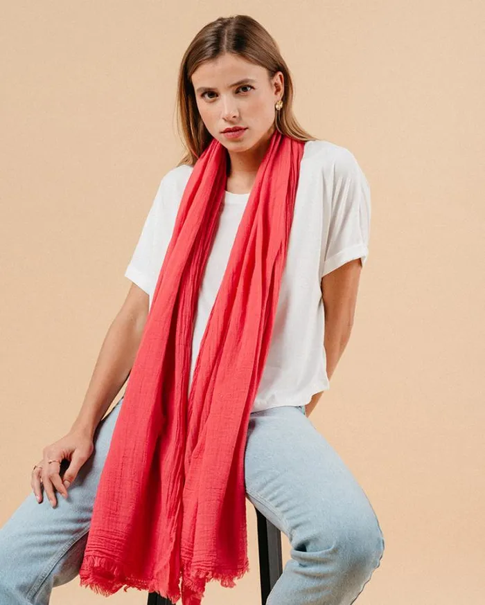 Grace and Mila Scarves SCARF FUCHSIA MANET 8211 Shop