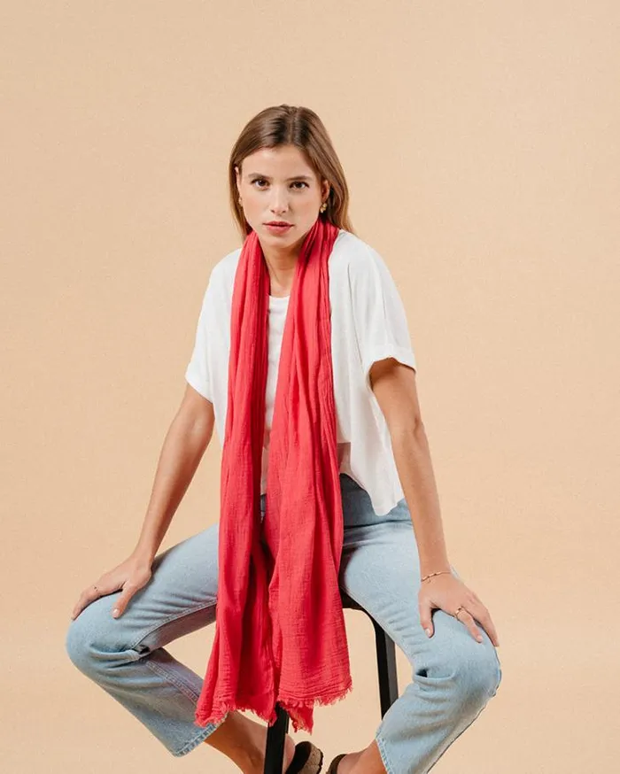 Grace and Mila Scarves SCARF FUCHSIA MANET 8211 Shop