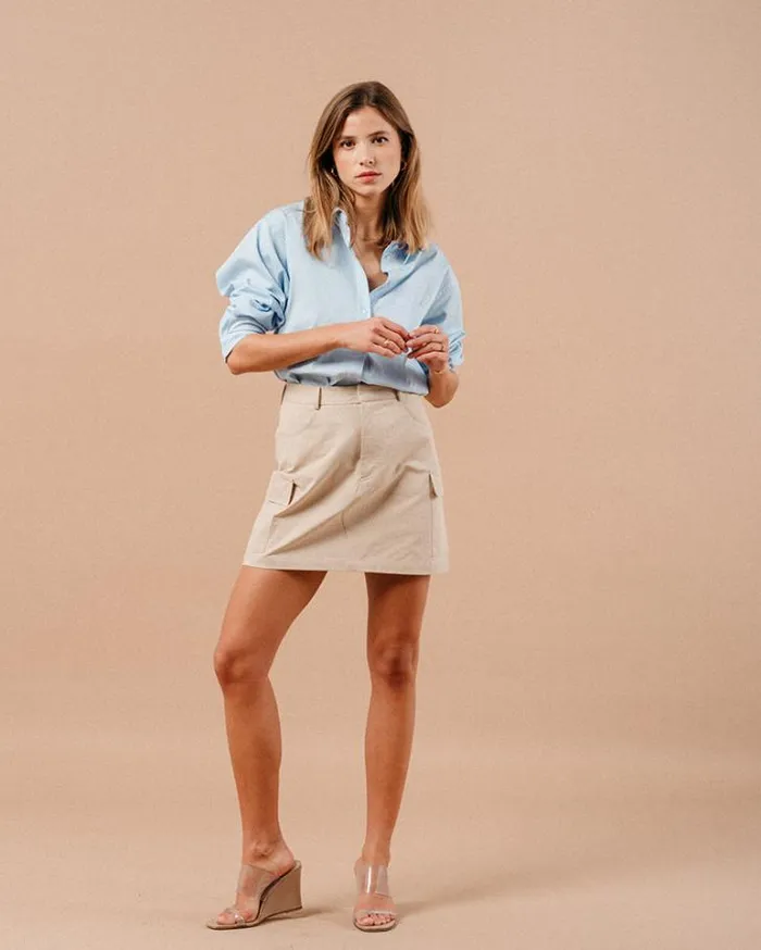 Grace and Mila Short Skirts SKIRT BEIGE MARIAH 8211 Shop