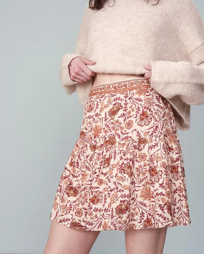 Grace and Mila Short Skirts SKIRT SABLE NOUGAT 8211 Shop
