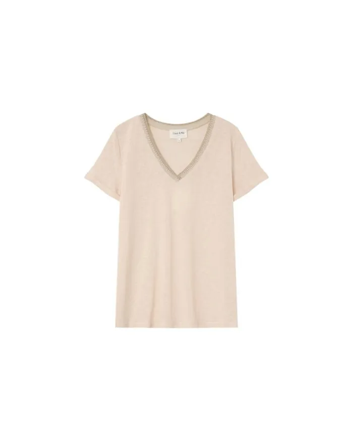 Grace and Mila ShortSleeves Tshirts TSHIRT BEIGE MANUEL 8211 Shop