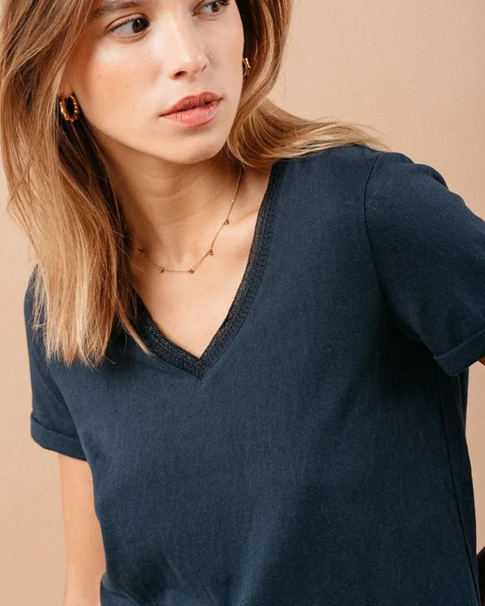Grace and Mila ShortSleeves Tshirts TSHIRT MARINE MANUEL 8211 Shop