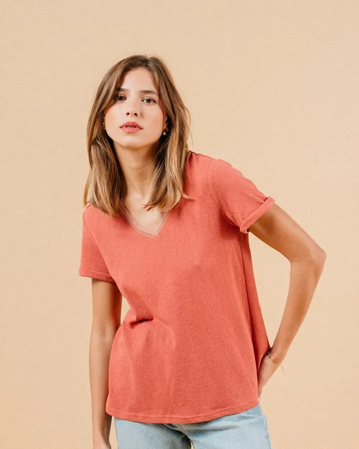 Grace and Mila ShortSleeves Tshirts TSHIRT ROSE MANUEL 8211 Shop