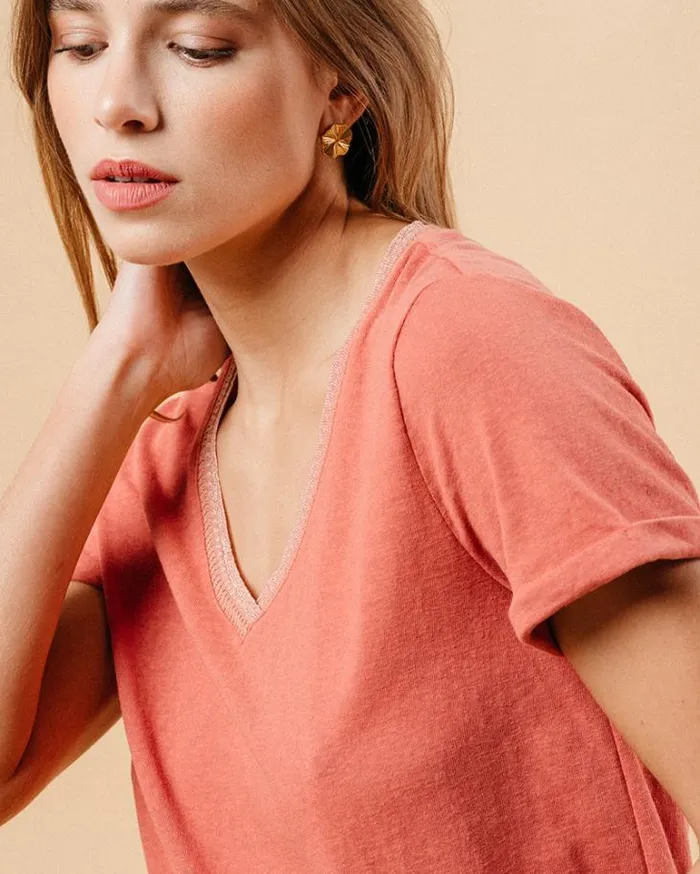 Grace and Mila ShortSleeves Tshirts TSHIRT ROSE MANUEL 8211 Shop