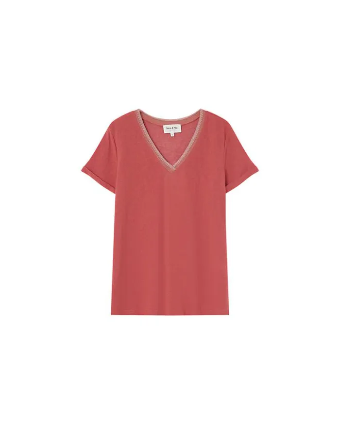 Grace and Mila ShortSleeves Tshirts TSHIRT ROSE MANUEL 8211 Shop