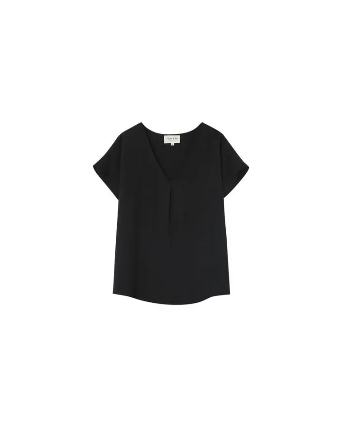 Grace and Mila ShortSleeves Tshirts TOP NOIR NICELY 8211 Shop