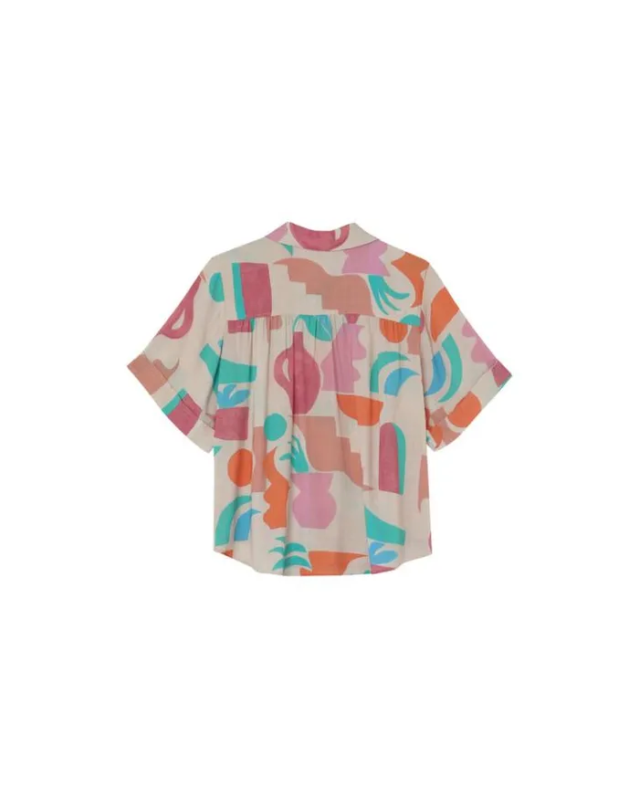 Grace and Mila Shortsleeves Shirts SHIRT BEIGE MOMENT 8211 Shop