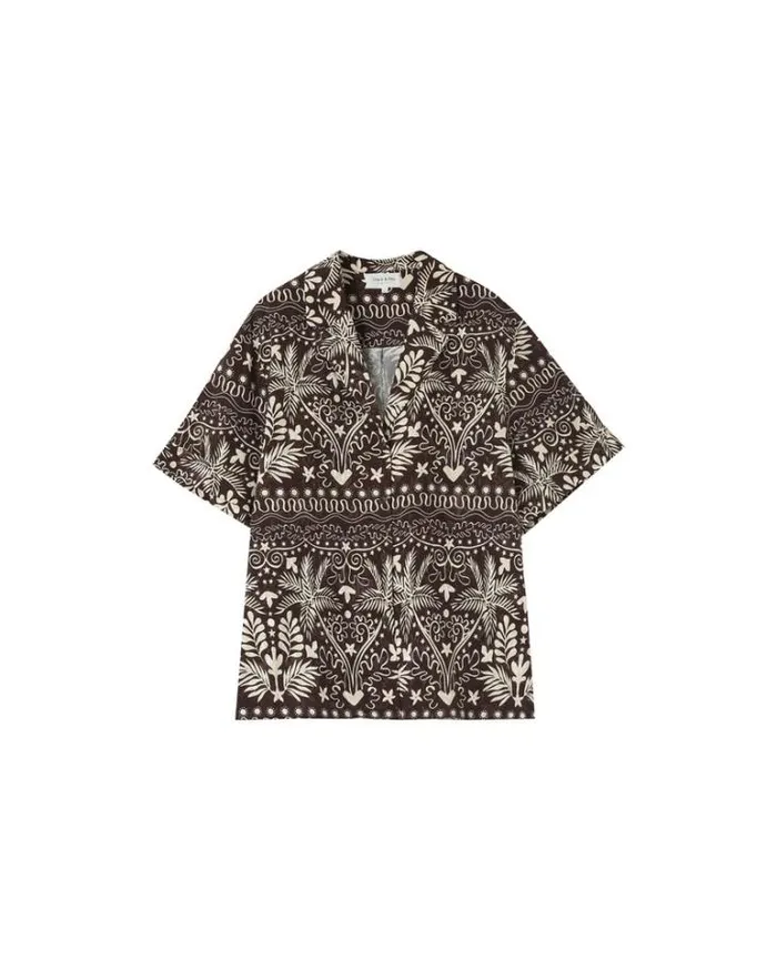 Grace and Mila Shortsleeves Shirts SHIRT CHOCOLAT NELITA 8211 Shop