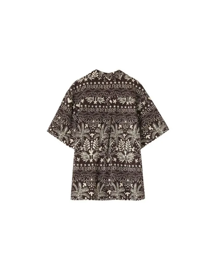 Grace and Mila Shortsleeves Shirts SHIRT CHOCOLAT NELITA 8211 Shop
