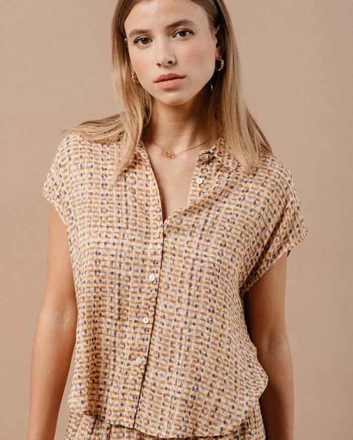 Grace and Mila Shortsleeves Shirts SHIRT OCRE MATRIOCHKA 8211 Shop