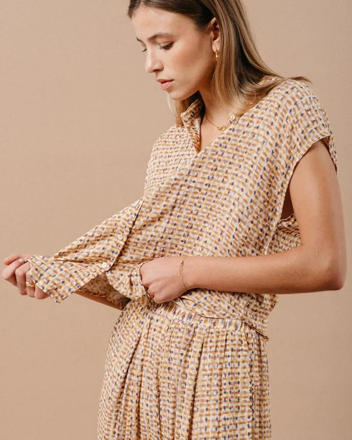 Grace and Mila Shortsleeves Shirts SHIRT OCRE MATRIOCHKA 8211 Shop