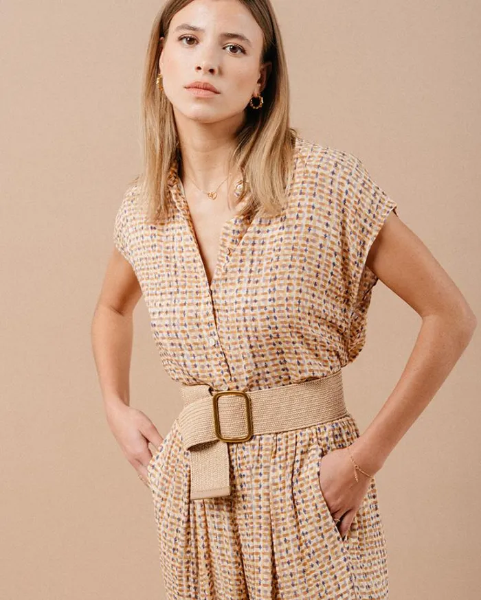 Grace and Mila Shortsleeves Shirts SHIRT OCRE MATRIOCHKA 8211 Shop
