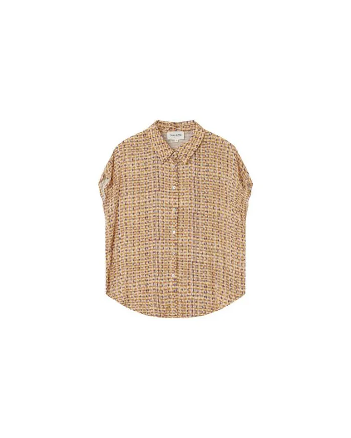 Grace and Mila Shortsleeves Shirts SHIRT OCRE MATRIOCHKA 8211 Shop
