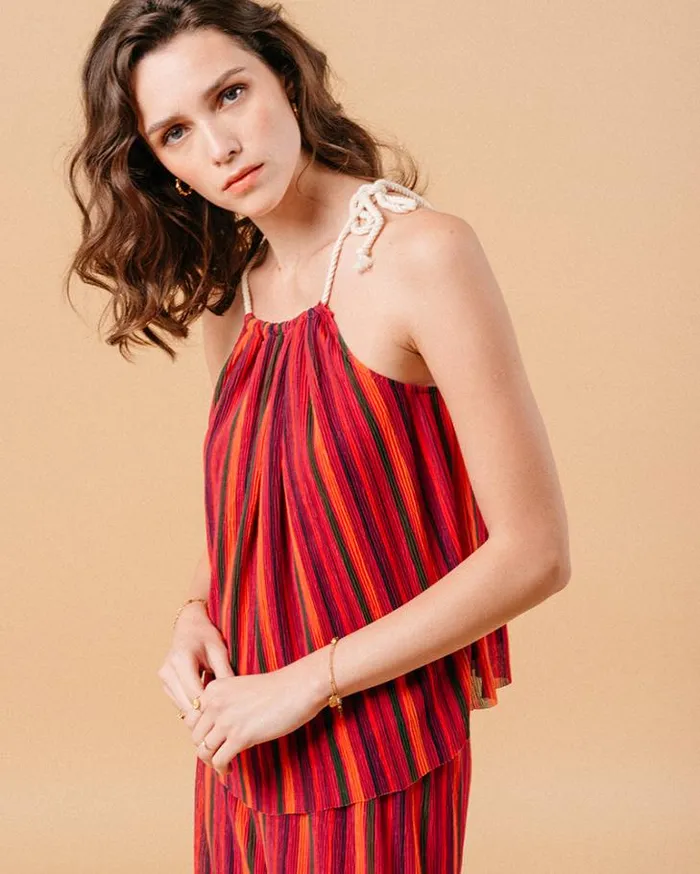 Grace and Mila Sleeveless Tops WOVEN TOP MULTICO MERCI 8211 Shop