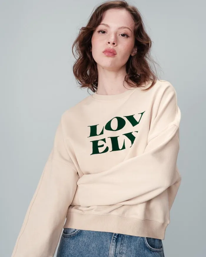 Grace and Mila Sweatshirts SWEAT SHIRT BEIGE NIGEL 8211 Shop