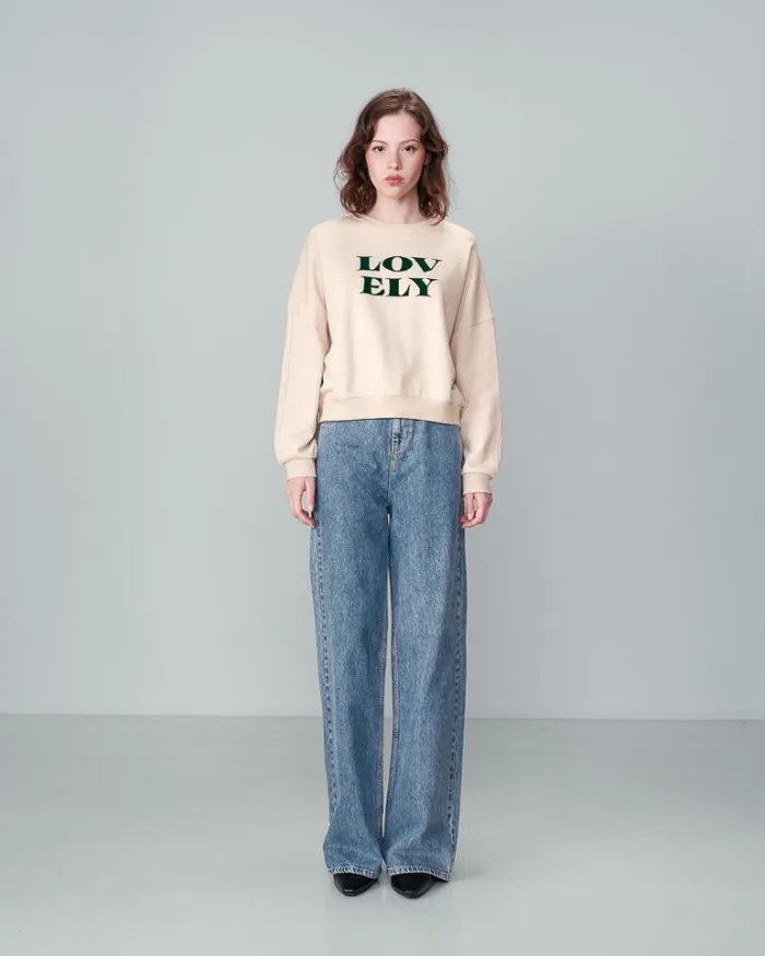 Grace and Mila Sweatshirts SWEAT SHIRT BEIGE NIGEL 8211 Shop