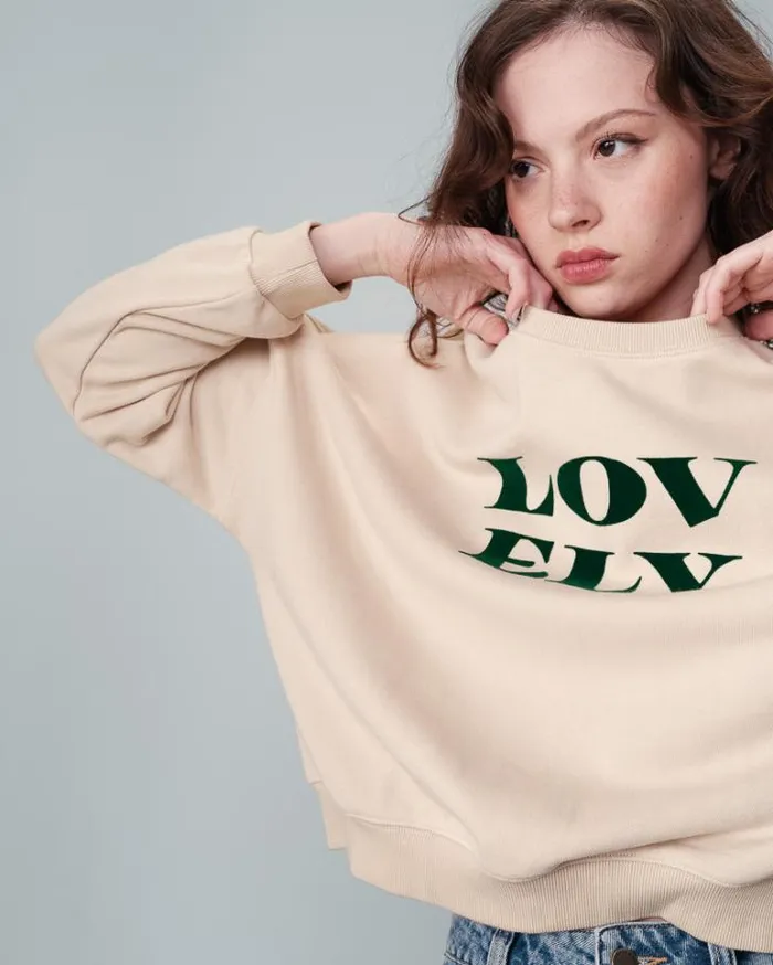 Grace and Mila Sweatshirts SWEAT SHIRT BEIGE NIGEL 8211 Shop