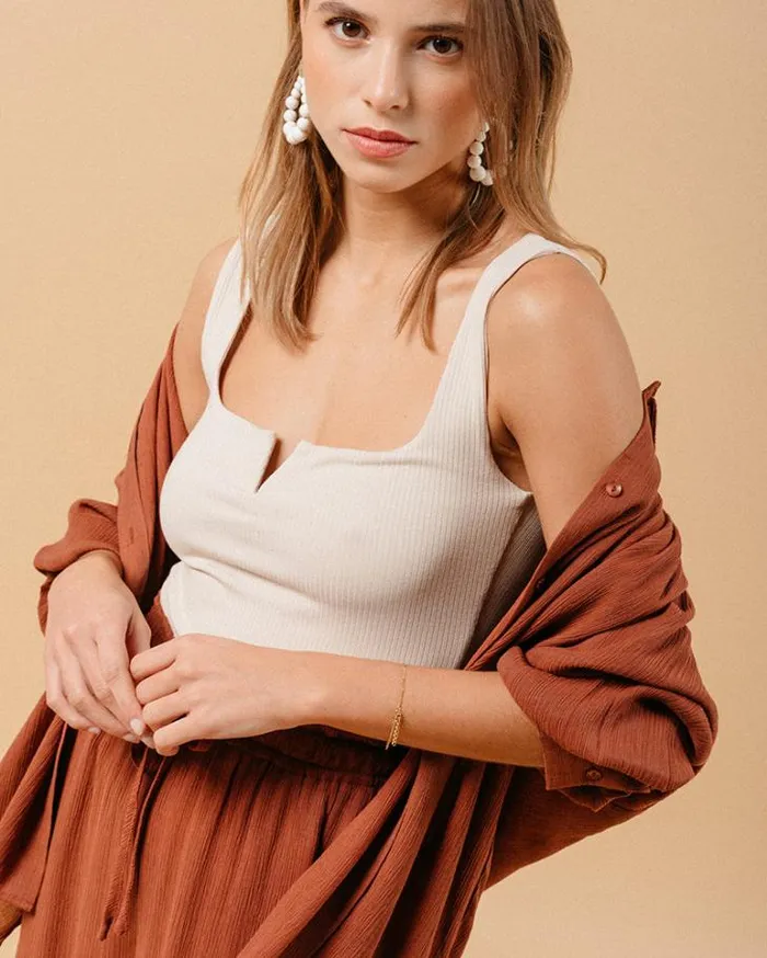 Grace and Mila Tank Tops TSHIRT BEIGE MARCEL 8211 Shop